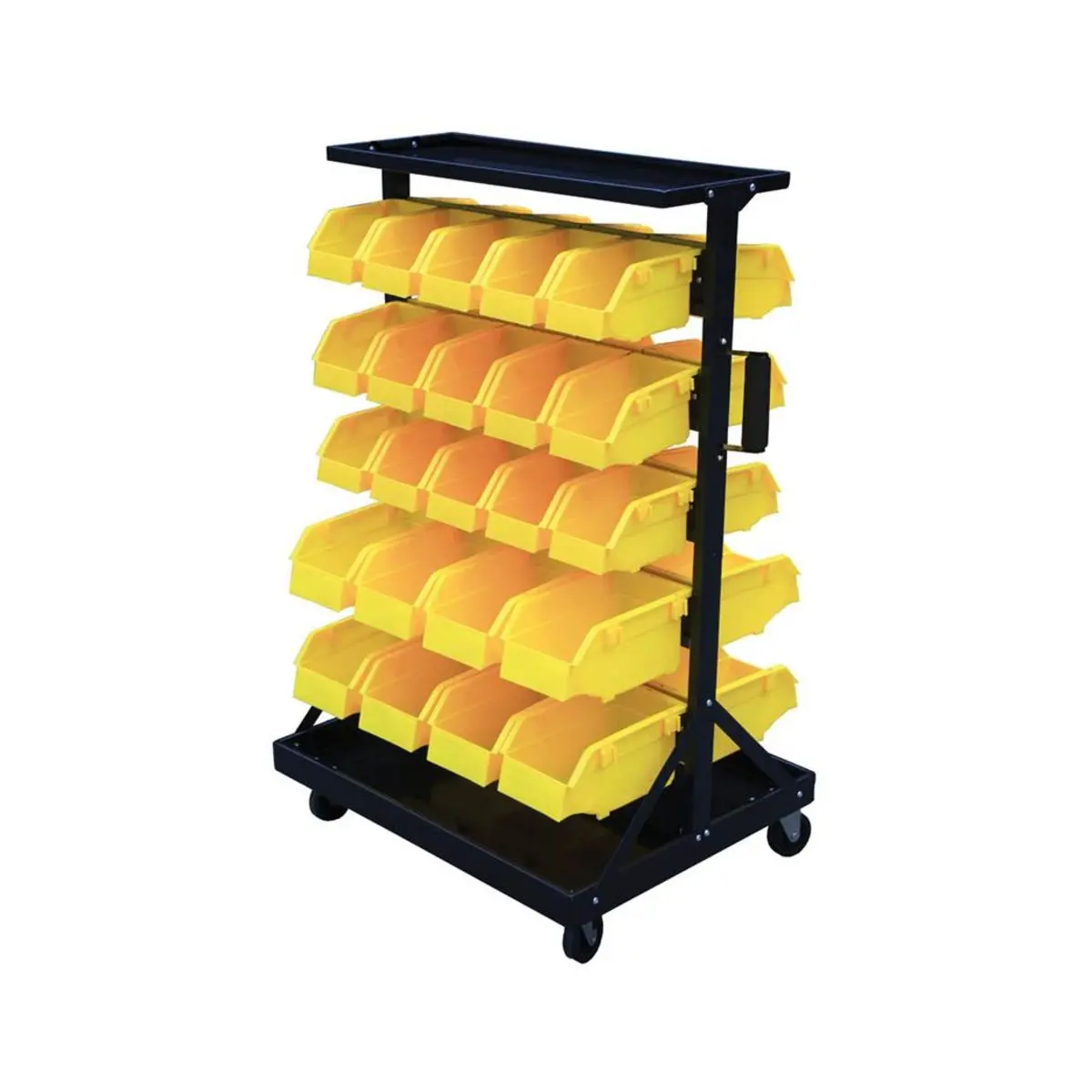 Basic Mobile Parts Bin Trolley With 46 Bins 1