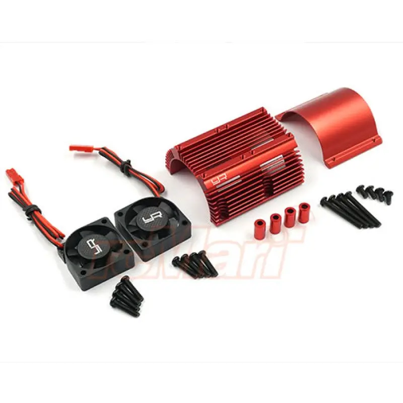 Yeah Racing Heat Sink With Twin Tornado High Speed Fans Sets For 1:8 Motors (Ya-0261Rd) 1