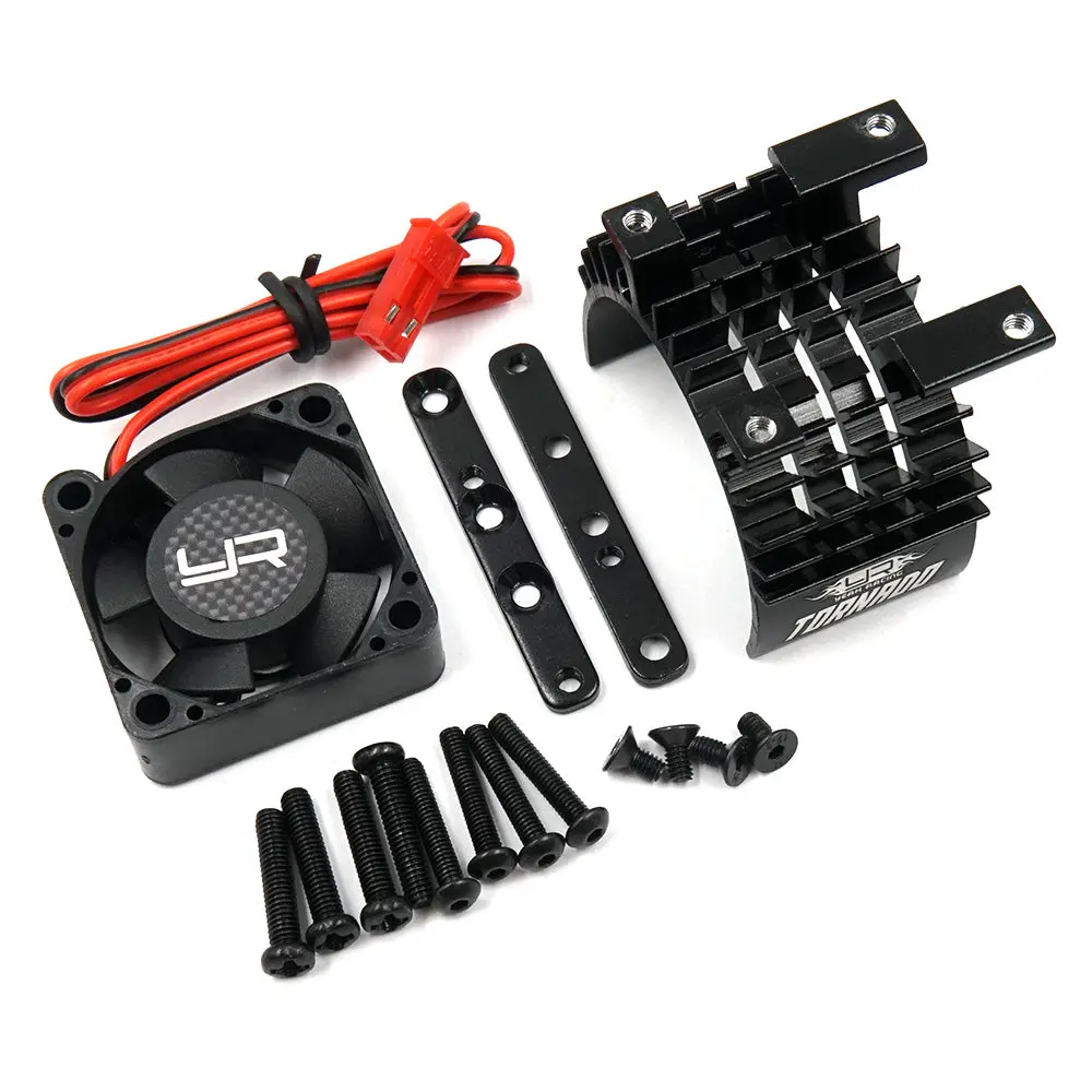 Yeah Racing Aluminum 540 & 550 Motor Heat Sink W/Tornado High Speed Fan (Black) (Ya-0653Bk) 1