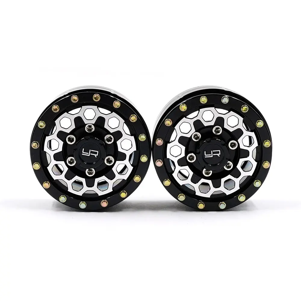 Yeah Racing 1.55 Aluminum Cnc 9 Spoke Beadlock Wheel 2Pcs (Wl-0176Bk) 1
