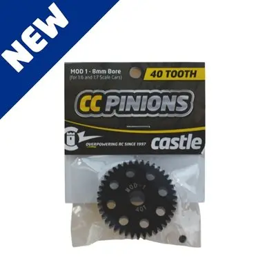 Castle Creations Mod 1 Pinion Gear W/8Mm Bore (40T) (Cse010006536) 1
