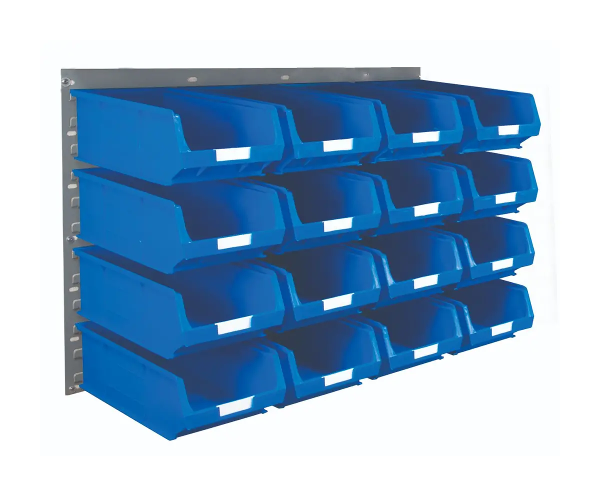 Storage Bin Rack Kit With 16 Tc4 Bins 1