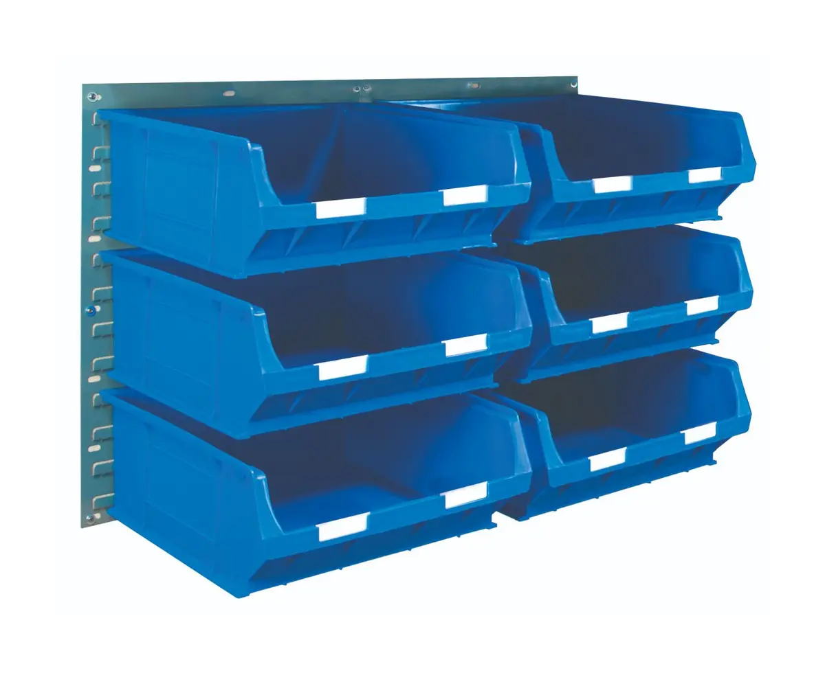 Storage Bin Rack Kit With 6 Tc6 Bins 1