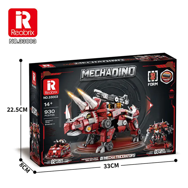 Reobrix Mecha Dino Mecha Triceratops 1