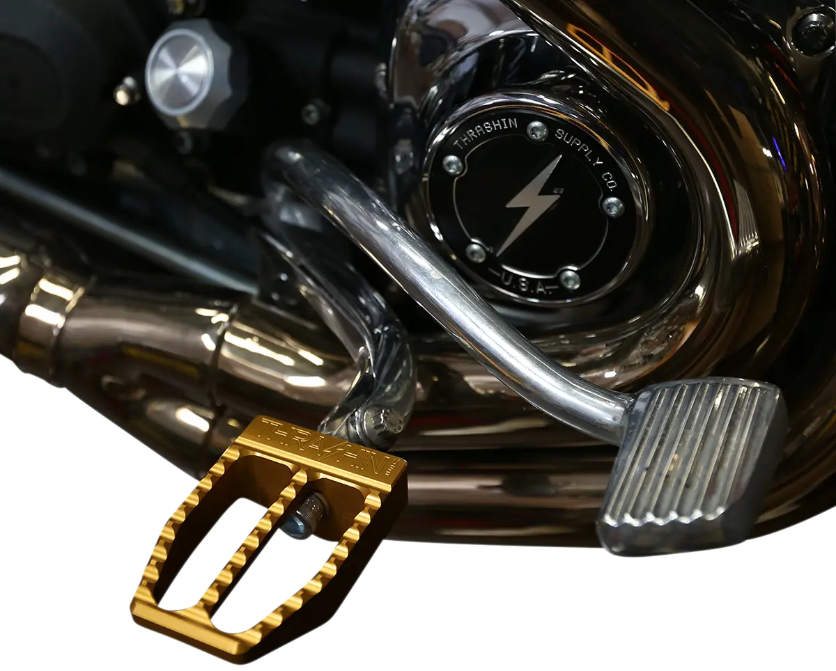 Thrashin Supply Co. Militant Rear Footpegs – Gold Finish For Softail Motorcycles (Model Tsc-2019-5-Sr) 1