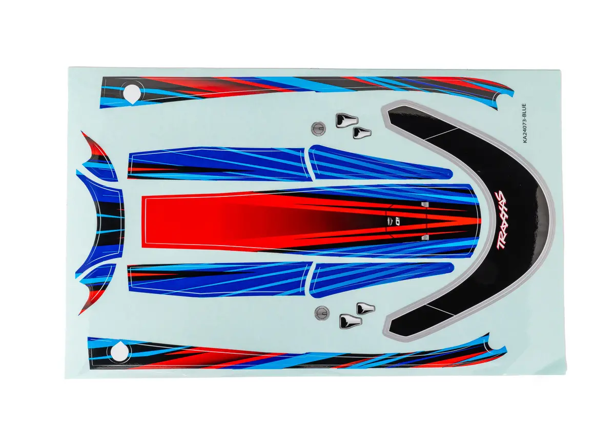 Traxxas Disruptor Hatch Blue Decal Set (10699-Blue) 1