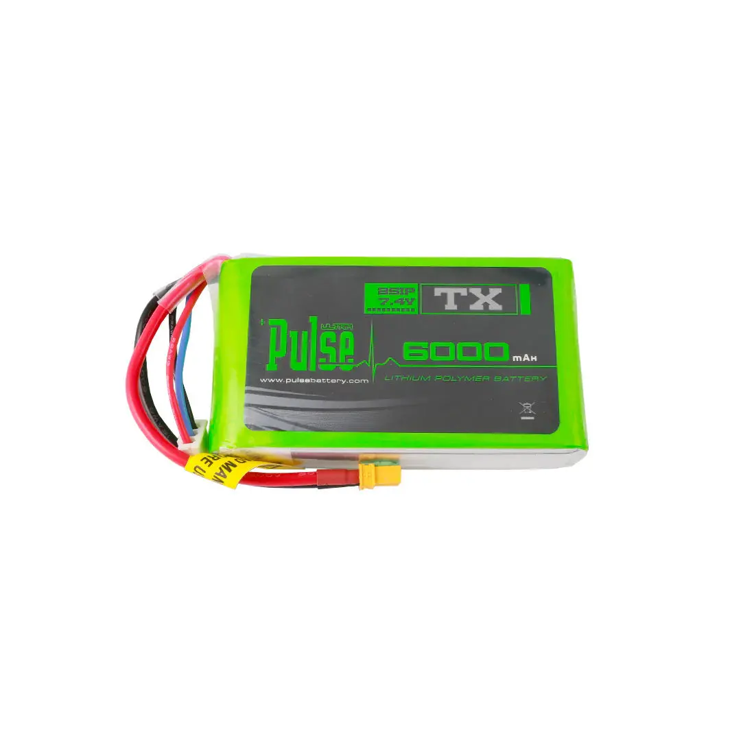 Pulse: 6000Mah Transmitter 2S 7.4V Lipo Battery For Radio Master Boxer And Mt12 1