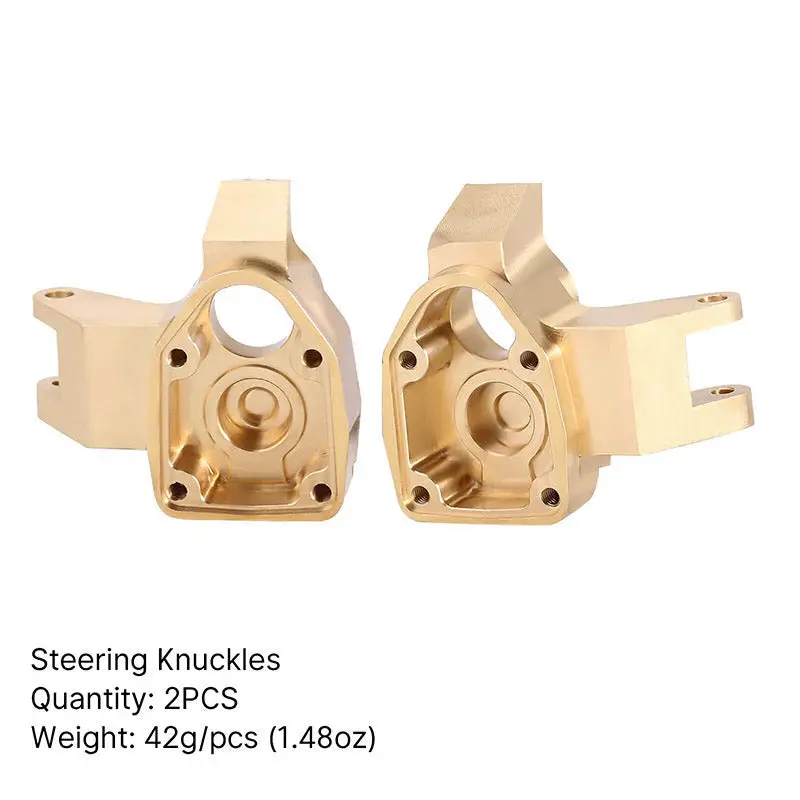 Injora: Brass Steering Knuckle Portal Cover Counterweight For 1/18 Utb18 Capra (Utb18-11) 1