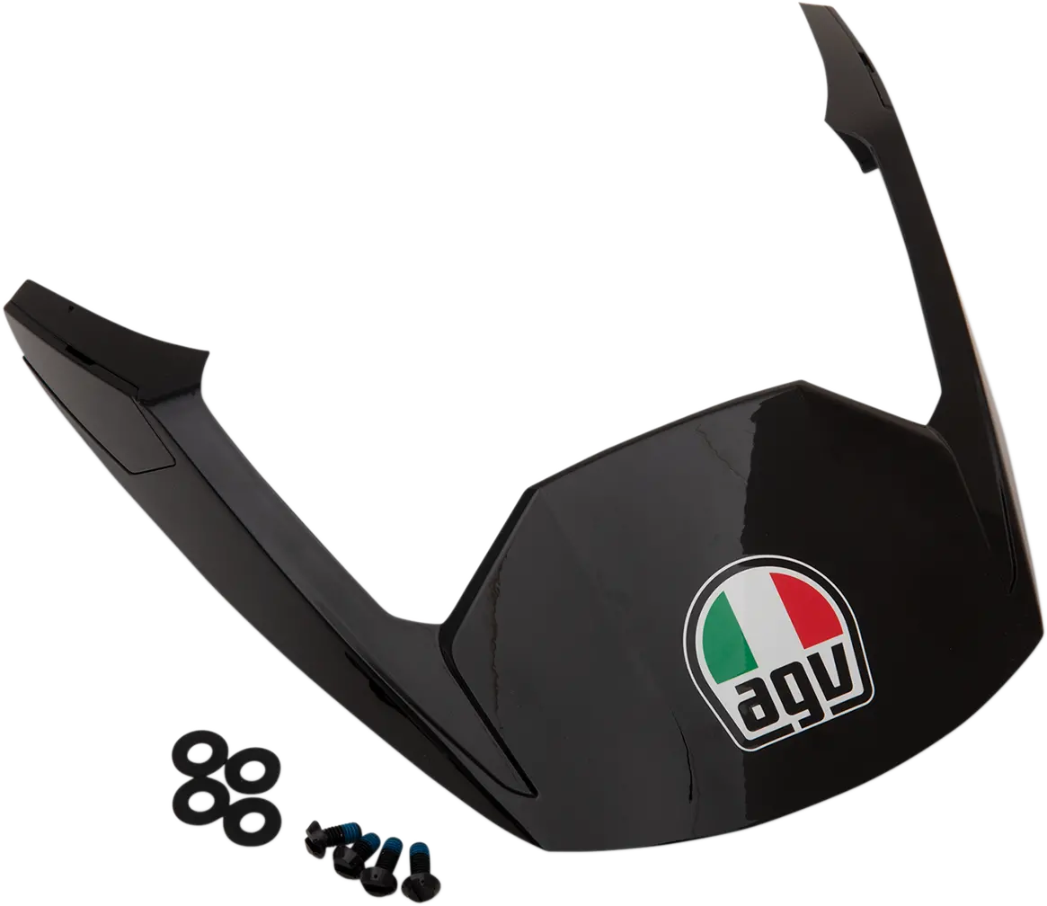 Agv Ax9 Peak Short Motorcycle Helmet – Matte Black, Size Large (Model #20Kit76331005) 1