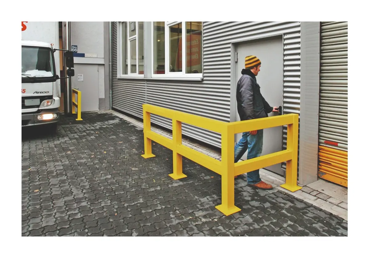 Heavy-Duty Outdoor Impact Protection Barrier System 1