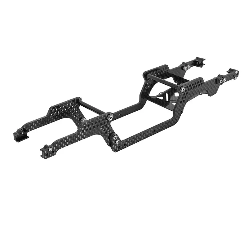 Injora Universal Lcg Carbon Fiber Chassis Frame Kit For 1/18 Trx4m & Lay Down Servos (4M-89) 1