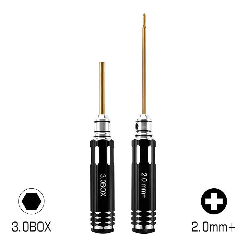 Injora 2.0Mm+ Phillips Screwdriver 3.0Mm Hex Nut Driver For 1/30 Axial Scx30 1