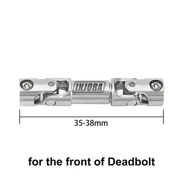 Injora 1Pcs Stainless Steel Drive Shaft With D Shaped Hole For Scx24 Ax24 Fcx18 Fcx24m 1