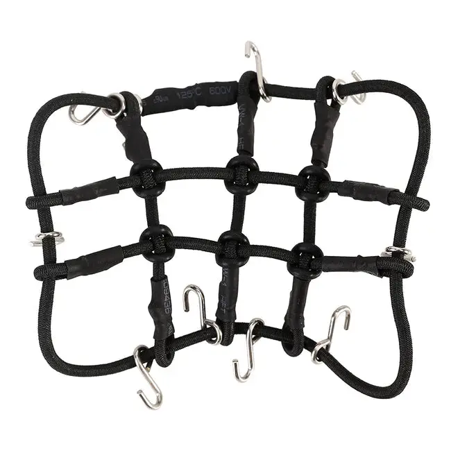 Injora Mini Elastic Luggage Net Scale Accessories For 1/24 1/18 Rc Crawlers (Scx24-89Bk) 1