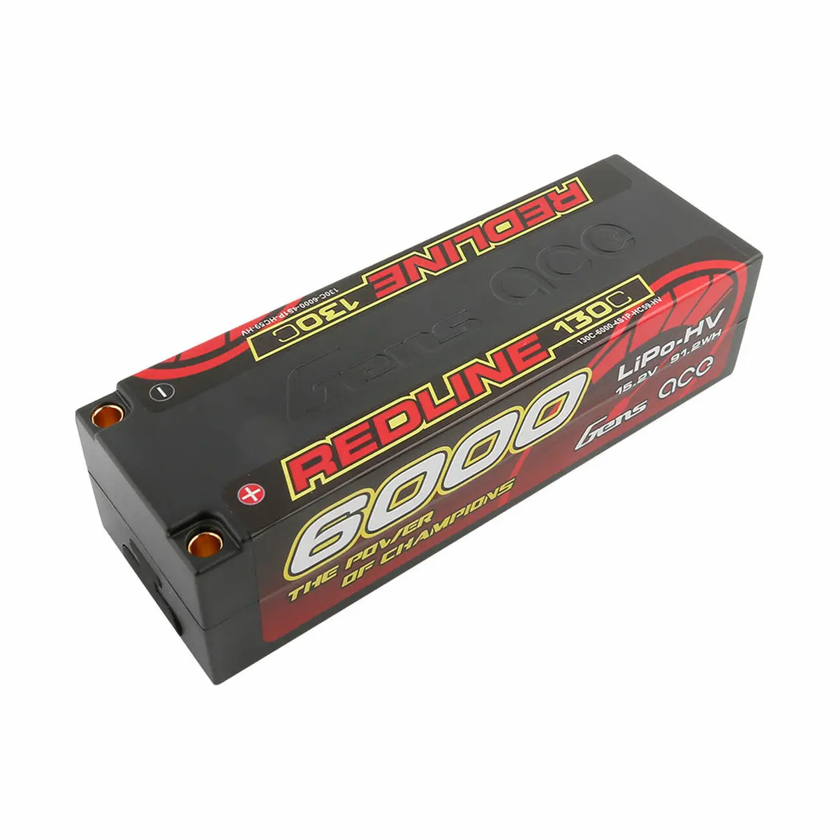 Gens Ace Redline Series 6000Mah 15.2V 130C 4S1p Hardcase Hv Lipo Battery 1