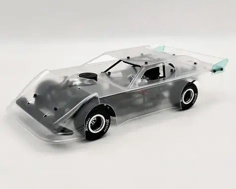 1Rc Racing Late Model 2.0 1/18 Brushless Rtr 2Wd Oval Racer (Clear) W/2.4Ghz Radio, Battery & Charger 1