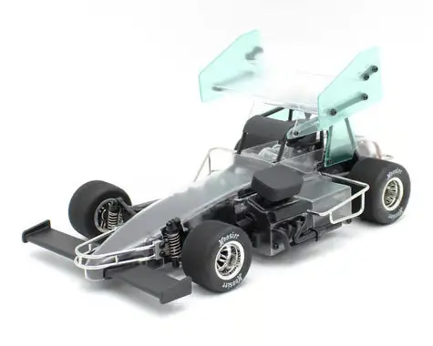 1Rc Racing Super Modified 1/18 Brushless Rtr 2Wd Oval Racer (Clear) W/2.4Ghz Radio, Battery & Charger 1
