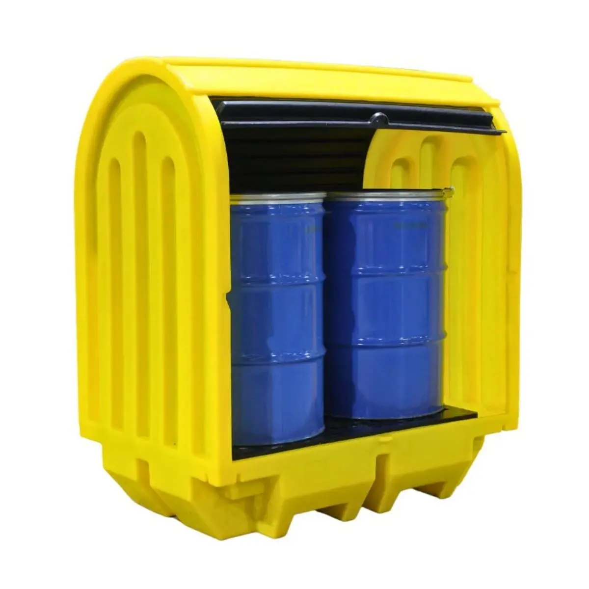 Eco 2 Drum Hard Covered Lockable Spill Pallet 1