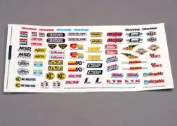 Traxxas Decal Sheet, Racing Sponsors (2514) 1