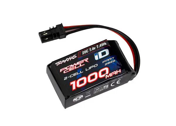Traxxas 1000Mah 7.4V 2-Cell 20C Lipo Battery (2822) 1