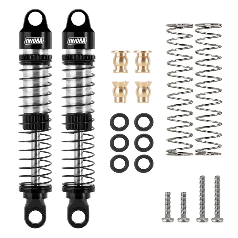 Injora 59Mm Long Threaded Oil Filled Shocks For 1/18 Trx4m (4M-42) 1