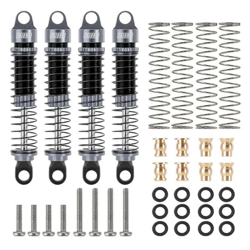 Injora 59Mm Long Threaded Oil Filled Shocks For 1/18 Trx4m (4M-42) 1