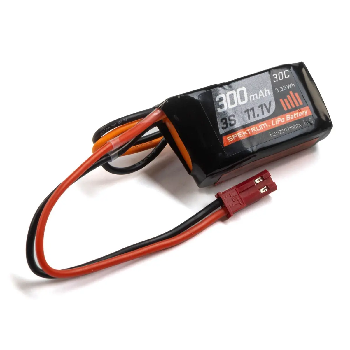 Spektrum 11.1V 300Mah 3S 30C Lipo Battery: Jst 1