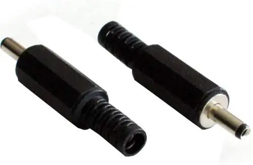 2.1 Barrel Connectors 5.5Mm X 2.1Mm X 9Mm Male Solder 1