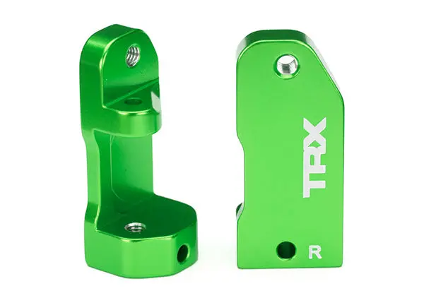 Traxxas Caster Blocks, 30-Degree, Green-Anodized 6061-T6 Aluminum (3632G) 1