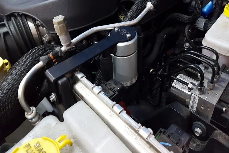 J&L Oil Separator For 2012–2017 Jeep Wrangler Jk 3.6L – Passenger Side, Clear Anodized Aluminum 1