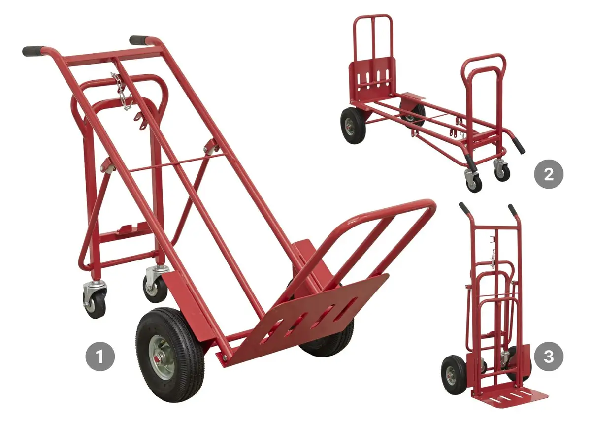 3 Position Sack Truck With Pneumatic Tyres - 250Kg Capacity 1