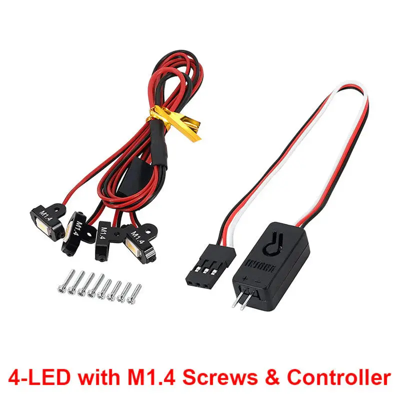 Injora: Rock Lights Kit With Controller For 1/18 1/24 Rc Crawler (Dg-L35-4) 1