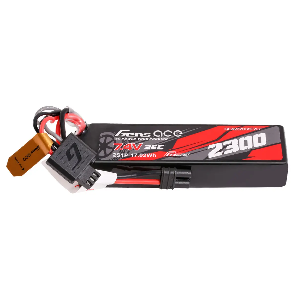 Gens Ace: 2300Mah 2S 35C 7.4V G-Tech Lipo Battery Pack With Iec2 Plug 1