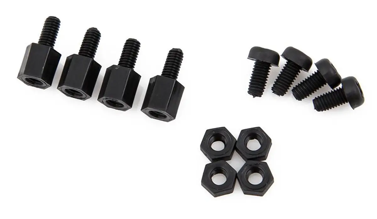 Black Polymide Nylon Standoff Set (6Mm) 1