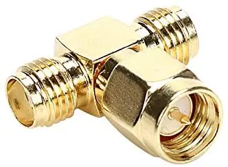 Sma Male To Dual Female Splitter Connector Antenna Cable Coax Adapter 1