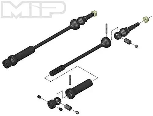 Mip: 18130 Mip X-Duty™, Front/Rear, Traxxas 1/10 E-Revo (Original) / Revo Nitro 3.3/2.5/2.5R / T-Maxx (2) (Mip18130) 1
