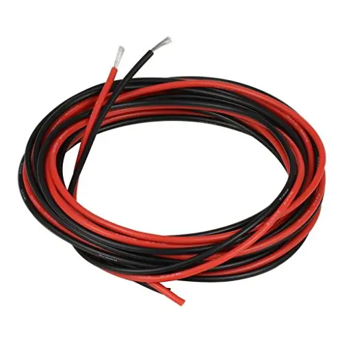 Silicone Wire 22Awg - 3Ft Each, Red & Black 1