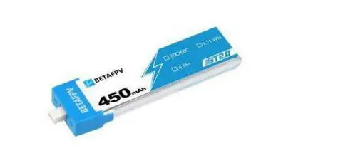 Iron Quad 450Mah 1S 30C 3.7V Battery Betafpv 1