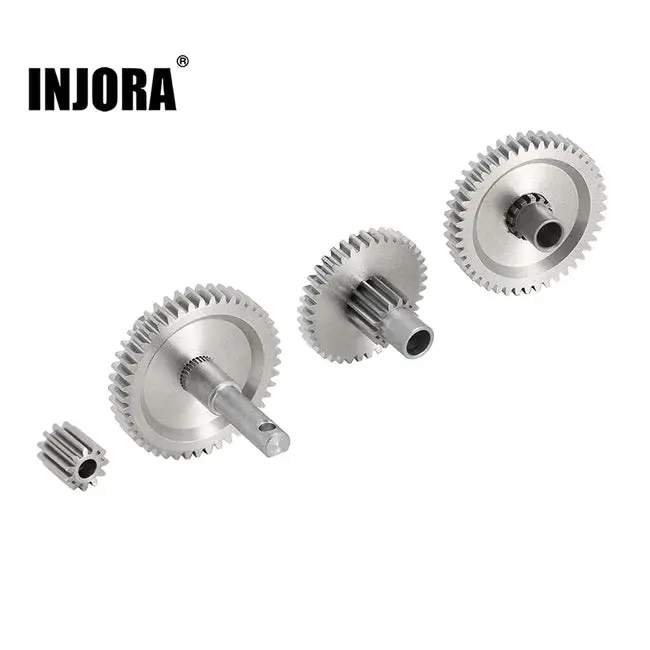 Injora: Stainless Steel 40.3:1 Low Range Transmission Gear Set For 1/18 Trx4m (4M-36) 1