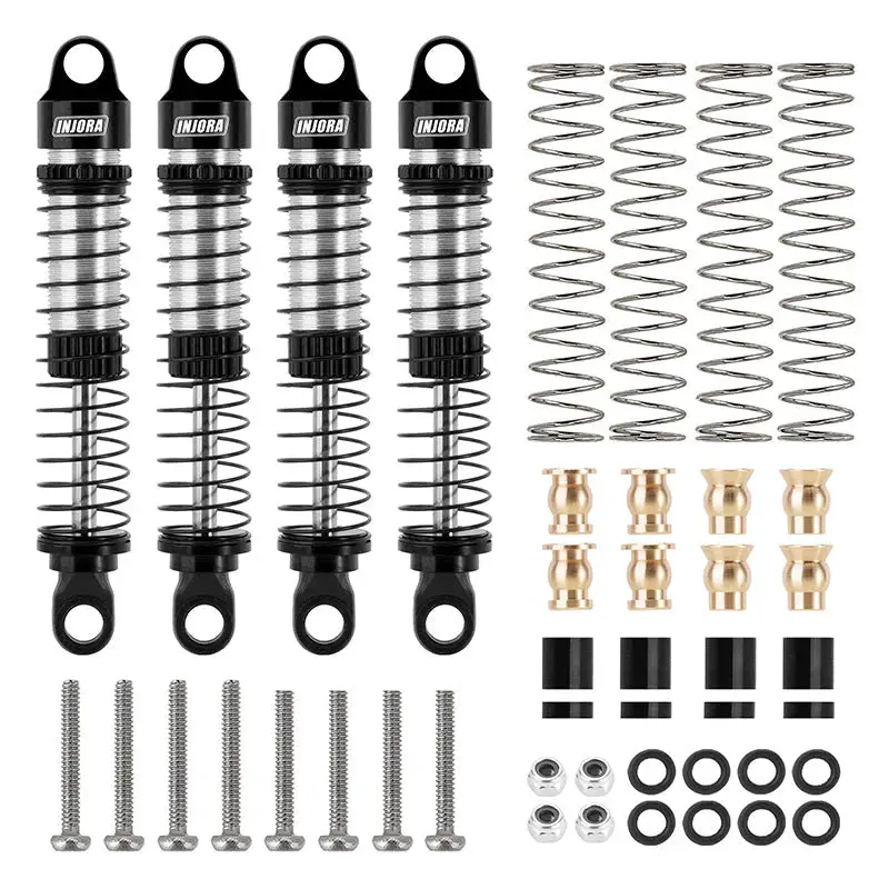 Injora 59Mm Long Threaded Oil Shocks For 1/18 Redcat Ascent18 (Asc18-10Bs-4) 1