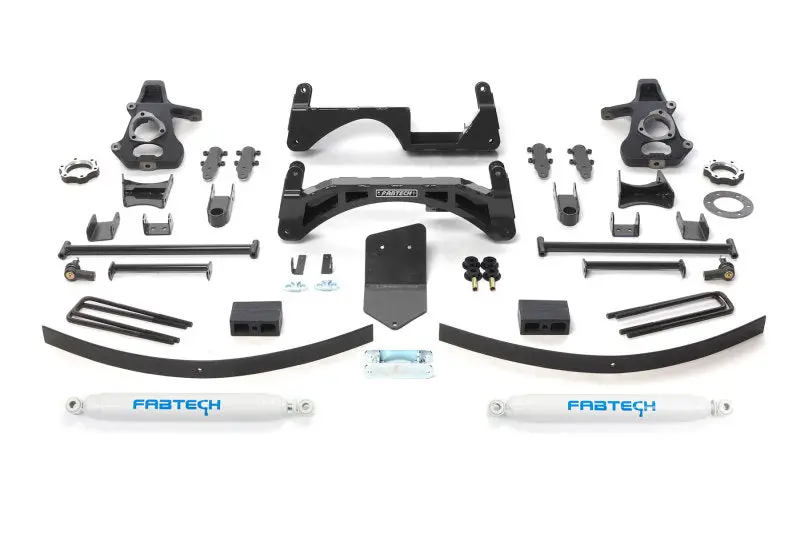 Fabtech 6-Inch Basic Lift System For 2007–2013 Gm K1500 4Wd Trucks – Excludes Autoride, Includes Performance Shocks 1