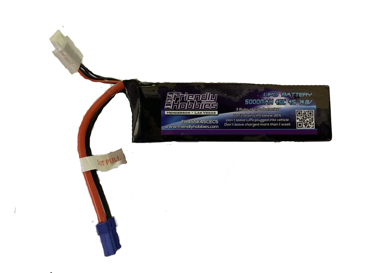 Friendly Hobbies 4S 5000Mah 45C 14.8V Ec5 1