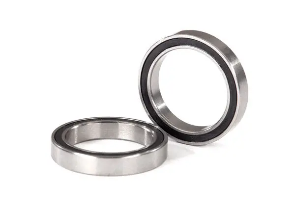 Traxxas Ball Bearings, Black Rubber Sealed (17X23x4mm) (2) (5098A) 1