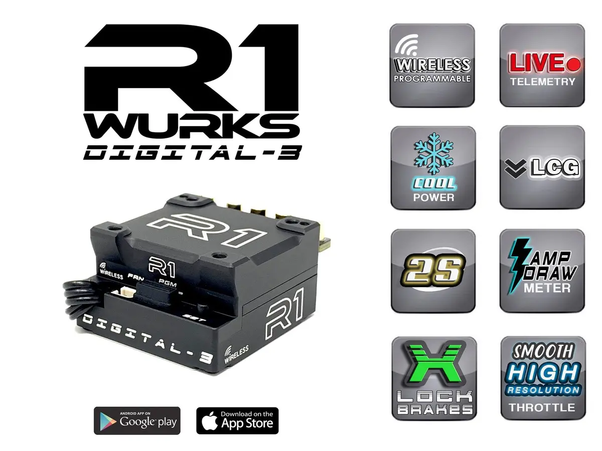 R1 Digital-3 Esc 2S (Not 1S) A6 (040007) 1
