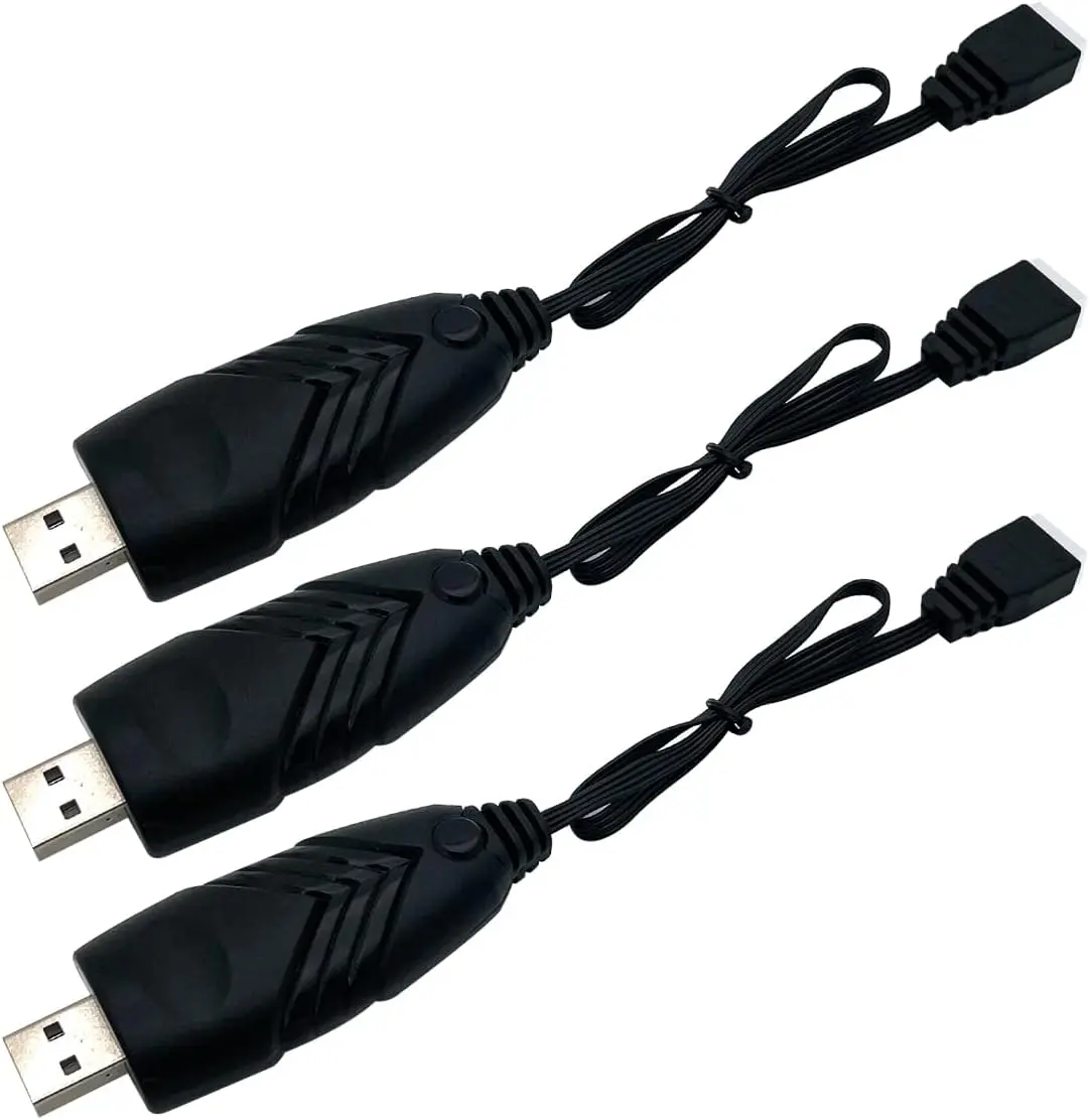 Charger 11.1V Lipo Battery Charger Cable,3S 2A Lipo Battery Usb Charger Cables With Xh-4P Plug Connector For Airsoft Rc Car Drone Boats 1