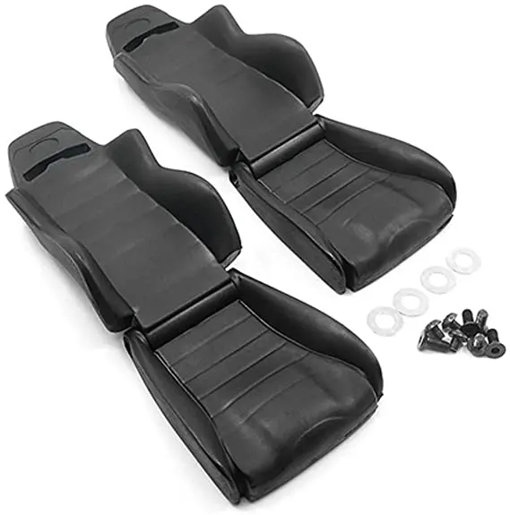Yeah Racing Hard Plastic Seats 2Pcs For 1/10 Crawler Black (Ya-0540) 1
