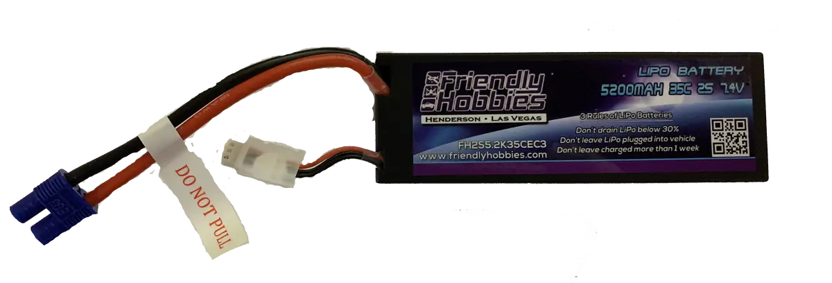 Friendly Hobbies 2S 5200Mah 35C 7.4V Ec3 1