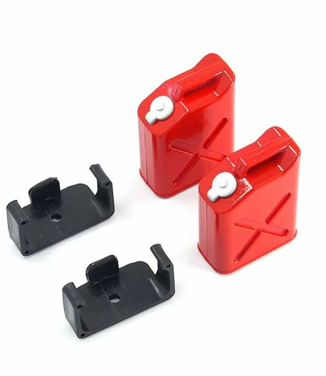 Yeah Racing 1/10 Crawler Scale "Jerry Can" Accessory Set (Fuel Cans) (Red) (Ya-0355) 1