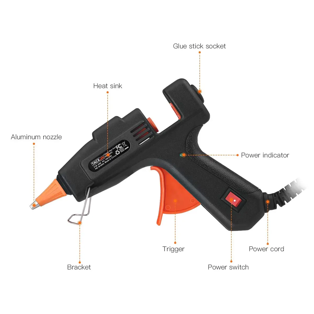 Hot Melt Glue Gun (Black Or Blue) 1