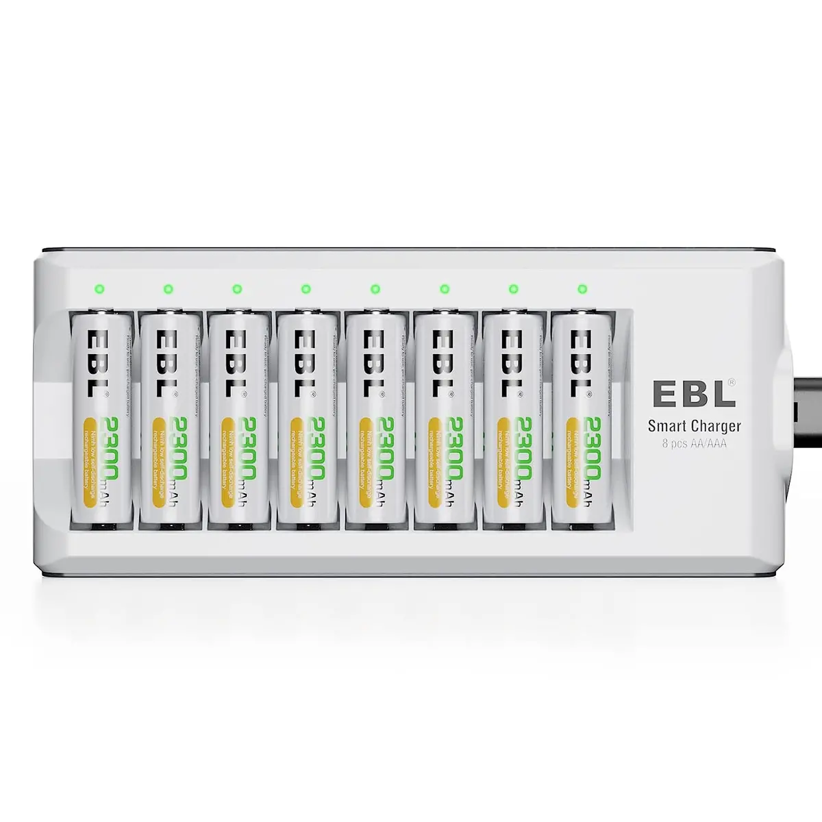 Ebl Rechargeable Aa Batteries 2800Mah Long Lasting Battery (8 Counts) With Battery Charger For Aa Aaa Batteries 1